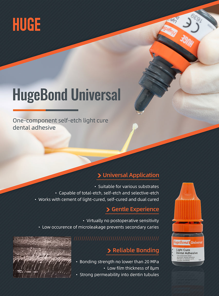 HugeBond Universal Light Cure Dental Adhesive